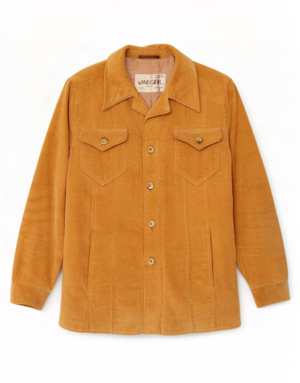 Giacca da uomo in velluto a coste Jaeger IT 52 XL in cotone beige