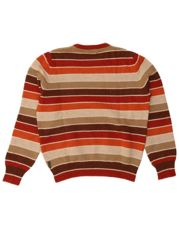 Maglione da uomo girocollo Henry Cottons a righe medie multicolore