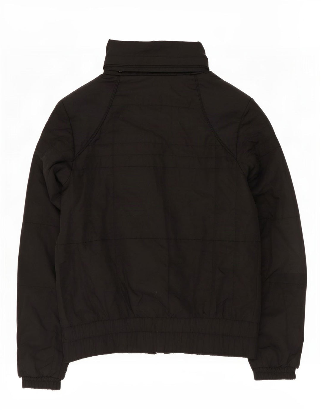 Giacca imbottita con cappuccio Nike da donna UK 10/12 medio poliestere nero