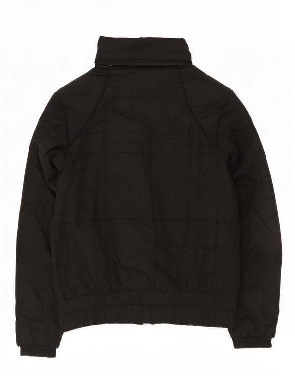 Giacca imbottita con cappuccio Nike da donna UK 10/12 medio poliestere nero
