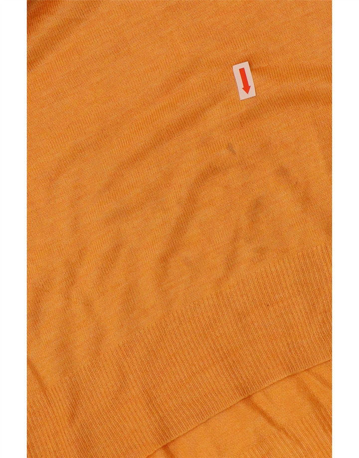 Maglione Zara da donna con scollo a barca UK 12 Viscosa arancione medio
