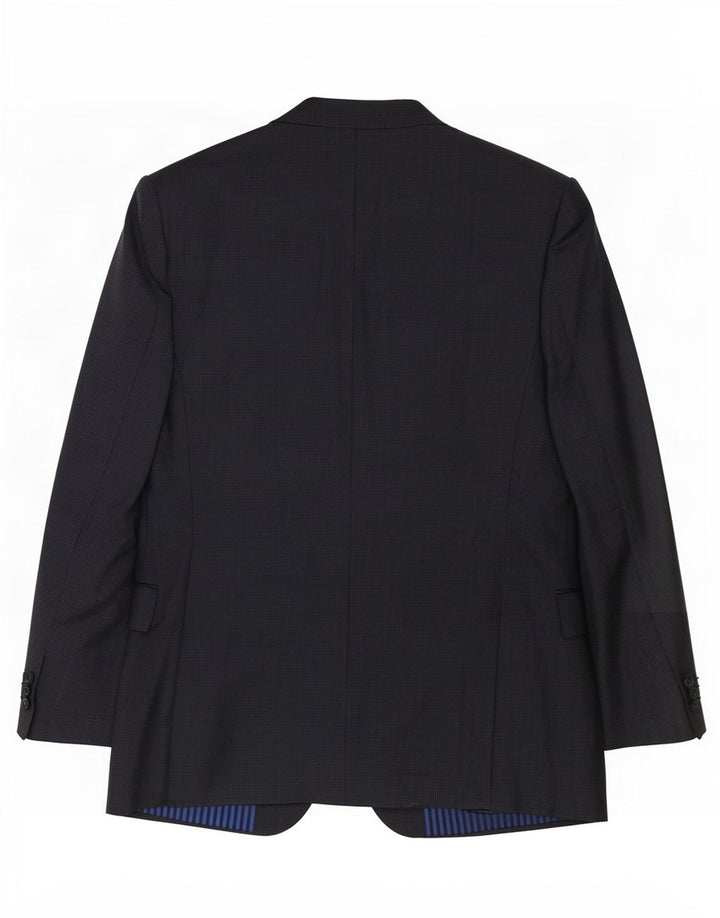 Giacca blazer a 2 bottoni Marks & Spencer da uomo UK 40 pied de poule grigio medio