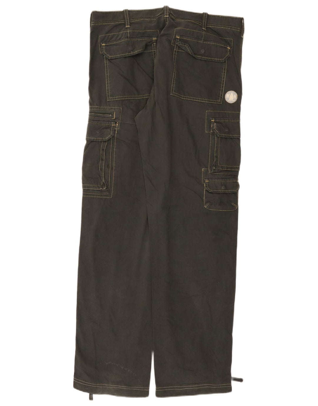 Pantaloni cargo larghi da uomo Murphy & Nye W34 L33 in cotone grigio
