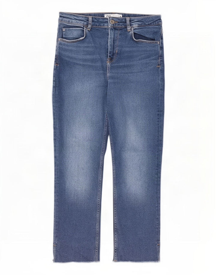 Jeans dritti da donna Zara EU 40 medi W30 L26 Blu