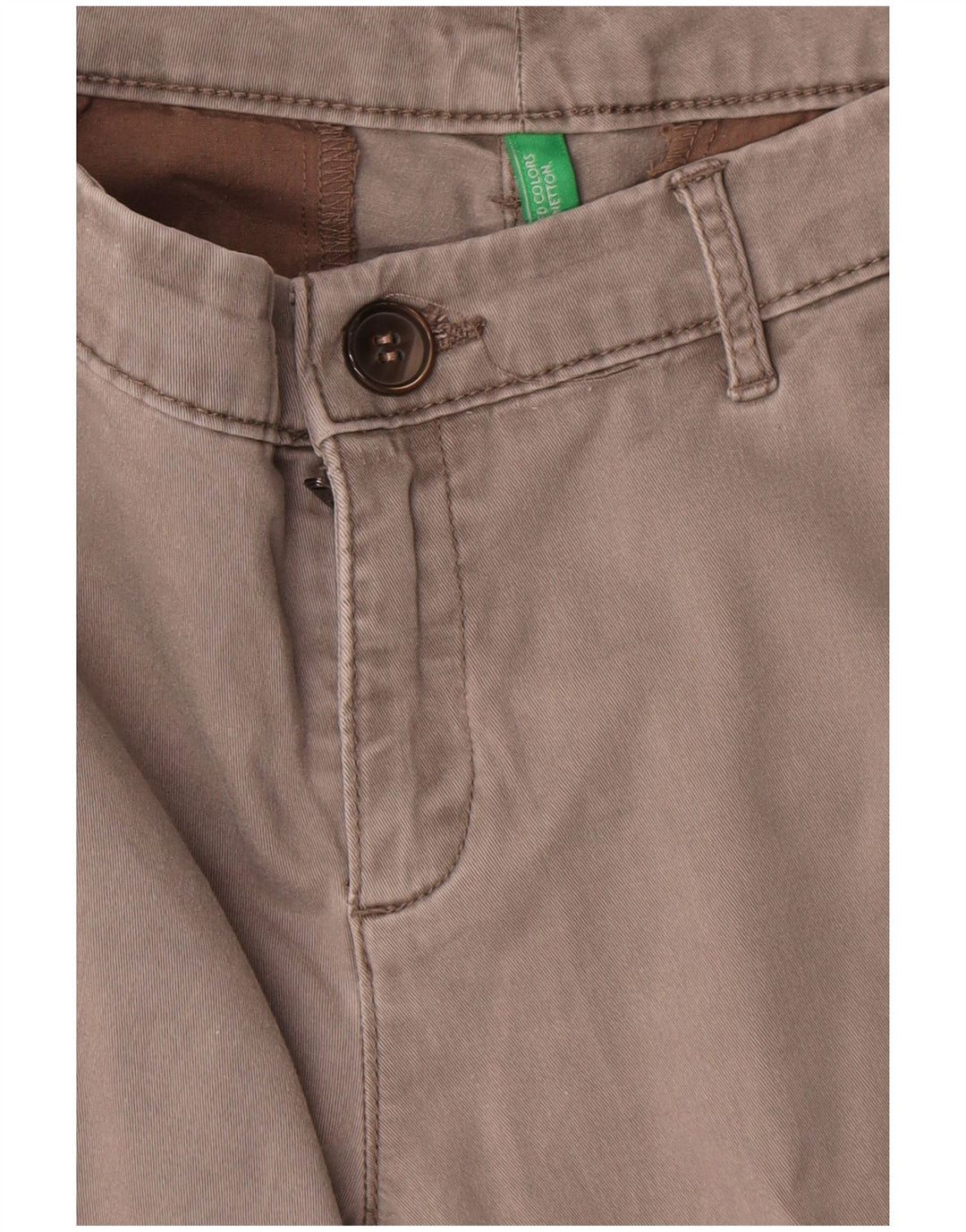 Pantaloni chino dritti da donna Benetton W30 L27 Grigi
