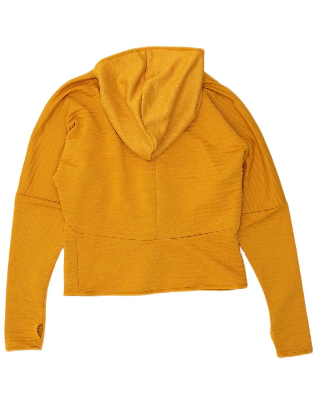 Maglione con cappuccio e zip da donna ADIDAS UK 12/14 Giallo medio