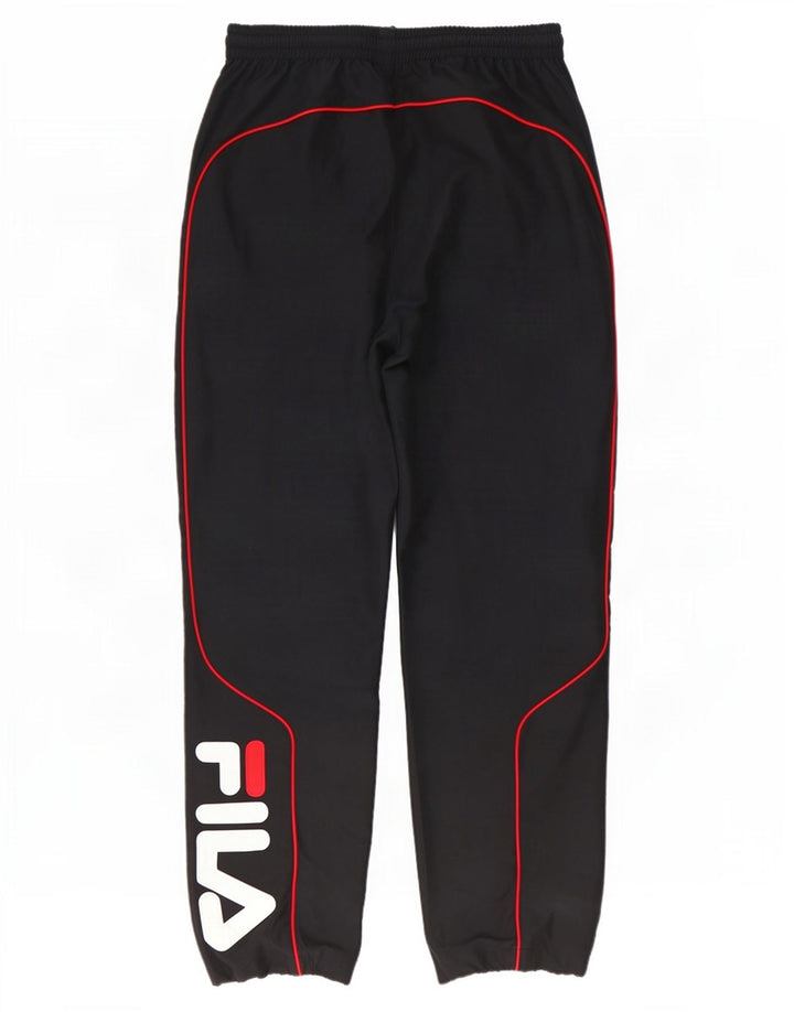 Pantaloni da tuta con grafica da uomo Fila Joggers medio poliestere nero