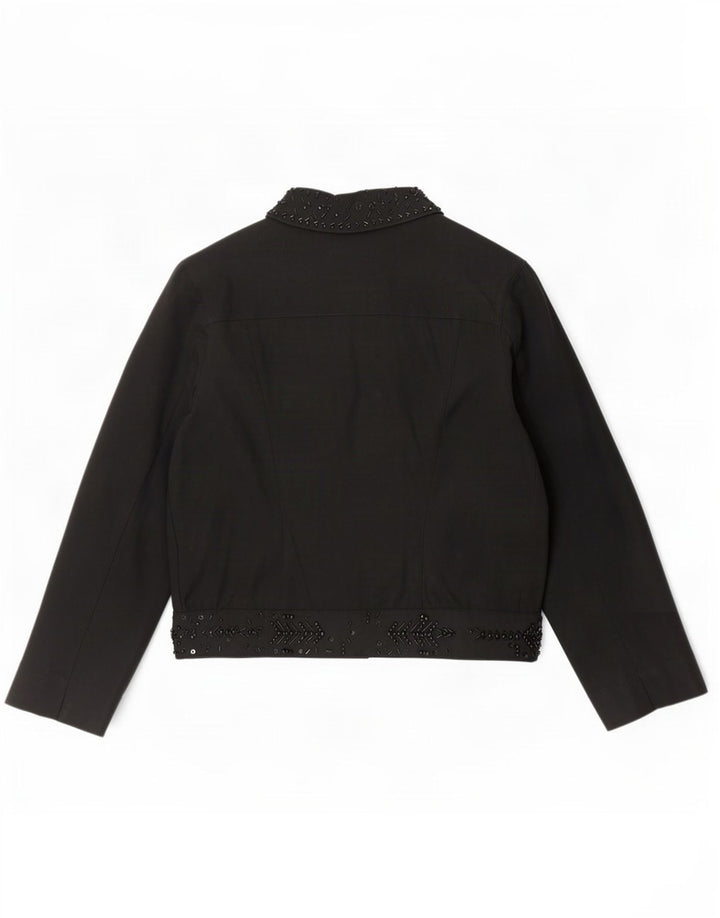 Giubbotto Bomber Donna Roccobarocco IT 46 Large Nero Cotone