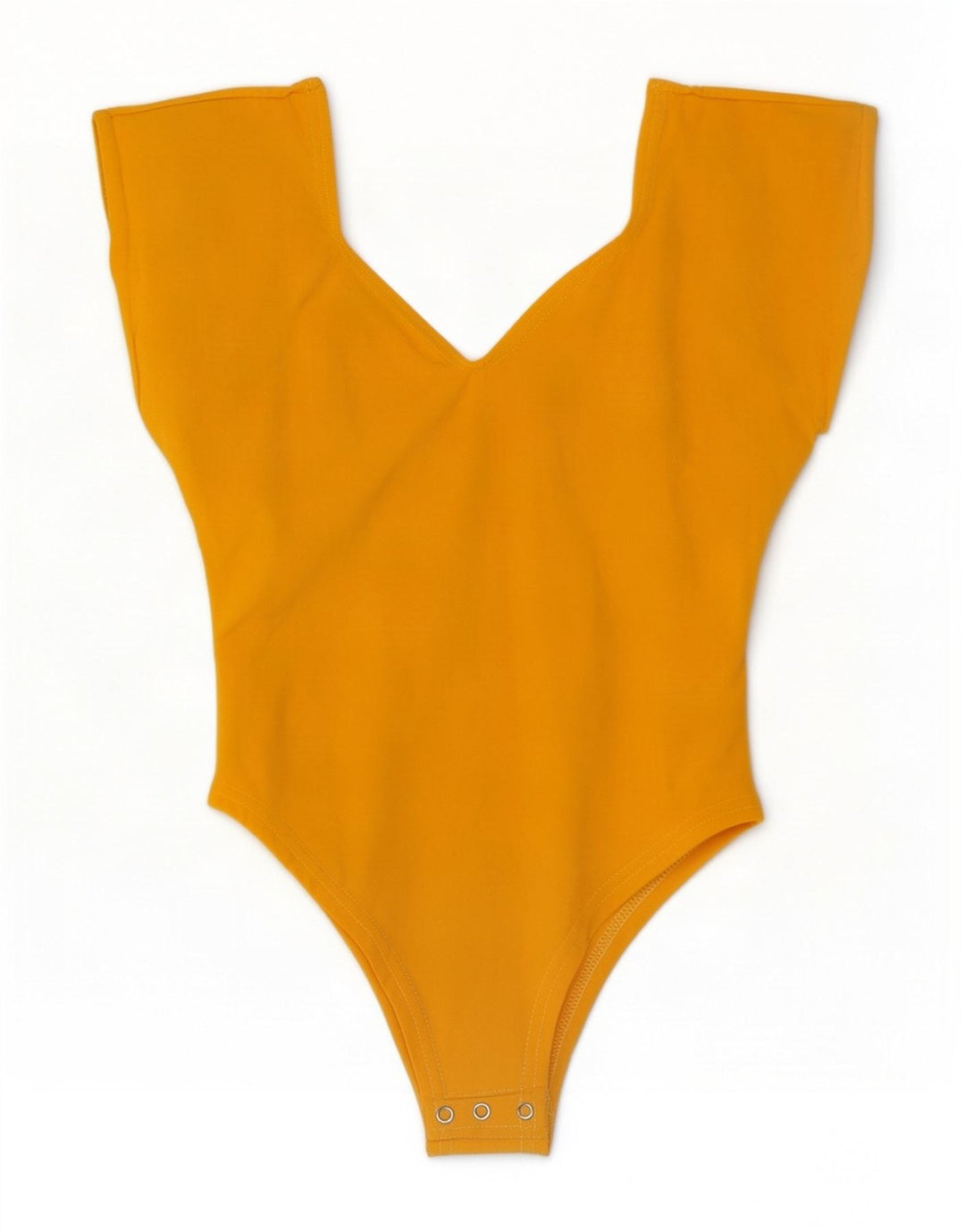 Body senza maniche vintage da donna UK 12 cotone giallo medio