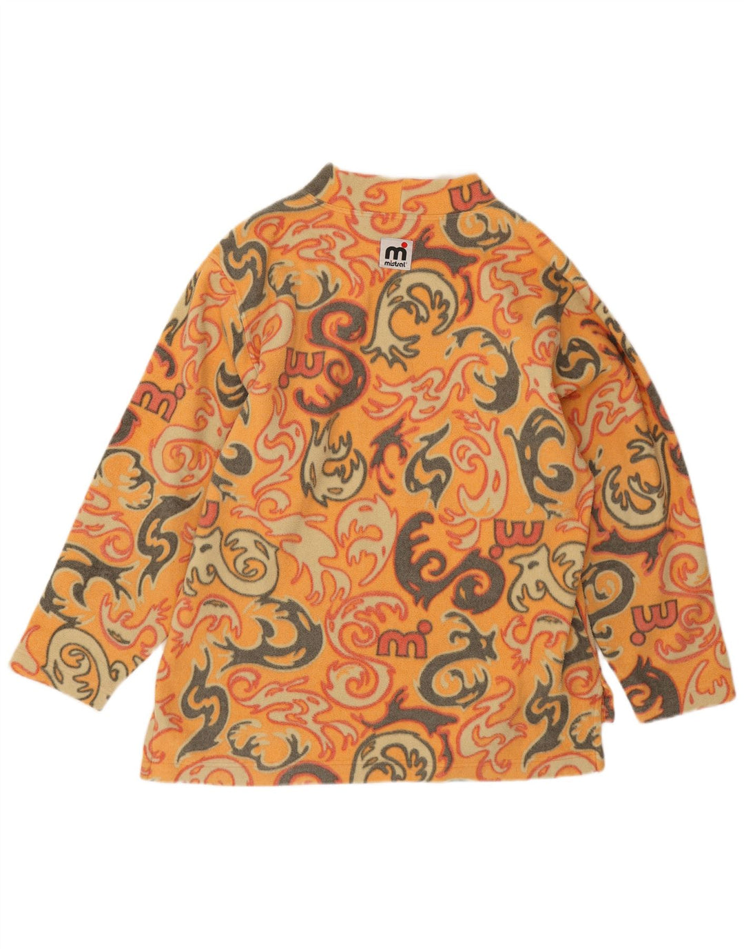 Maglione in pile da uomo Mistral grande arancione Paisley