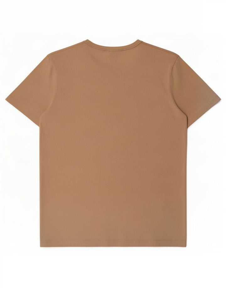 T-shirt da uomo Hugo Boss Top in cotone beige medio