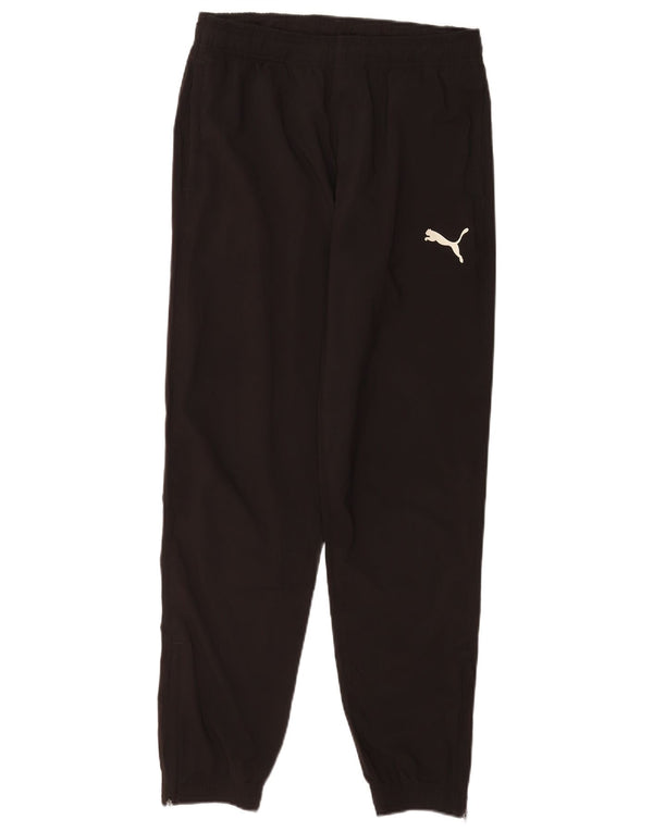 Pantaloni da tuta da uomo Puma Joggers piccoli sportivi in poliestere nero