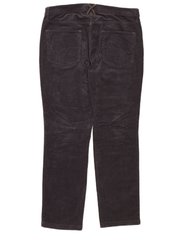 WHITE STUFF Pantaloni dritti da uomo in velluto a coste UK 16 Large W32 L32 Blu navy