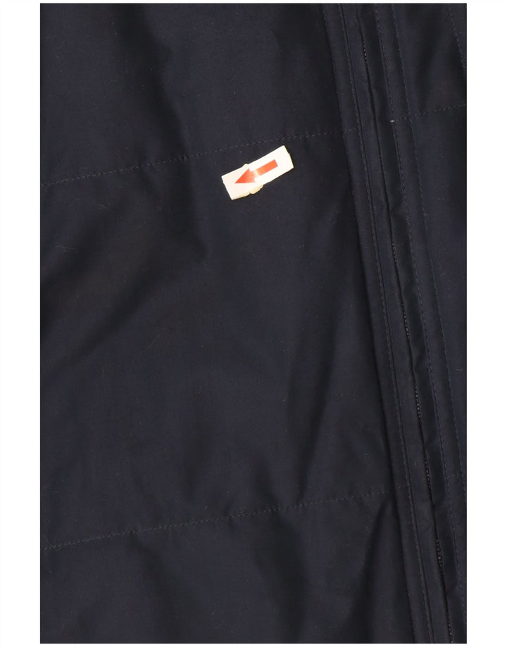 Giacca imbottita con cappuccio Adidas da ragazzo 15-16 anni in poliestere blu navy