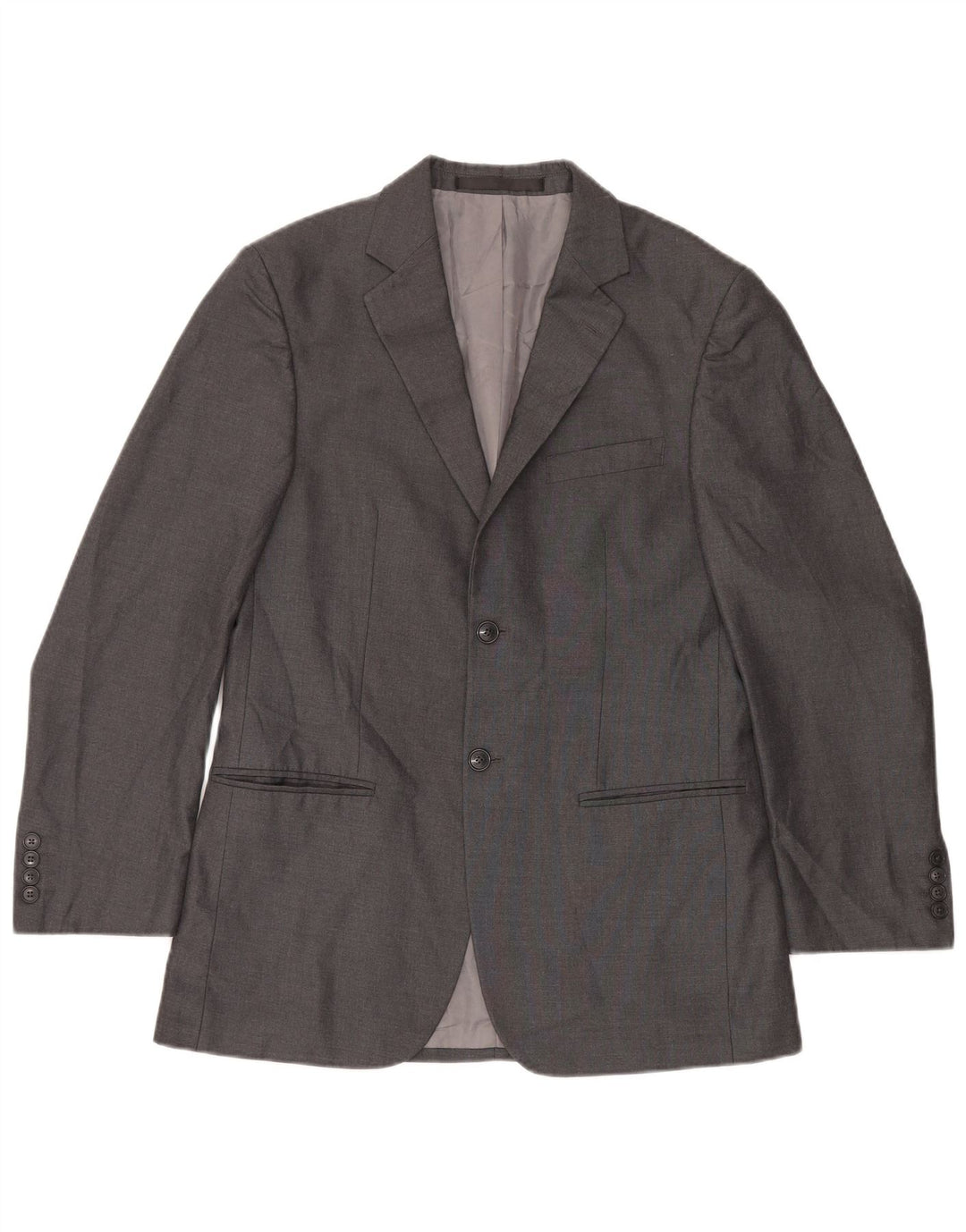 Giacca blazer a 2 bottoni da uomo Marks & Spencer UK 38 Poliestere grigio medio