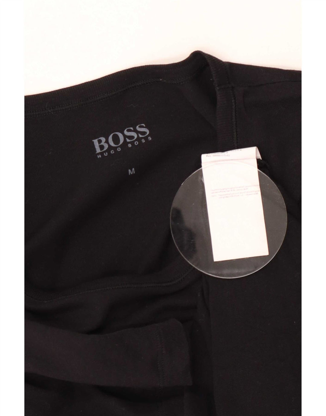 T-shirt da uomo Hugo Boss Top in cotone nero medio