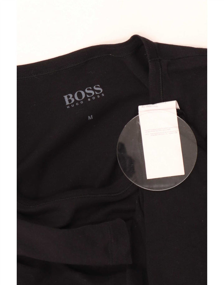T-shirt da uomo Hugo Boss Top in cotone nero medio