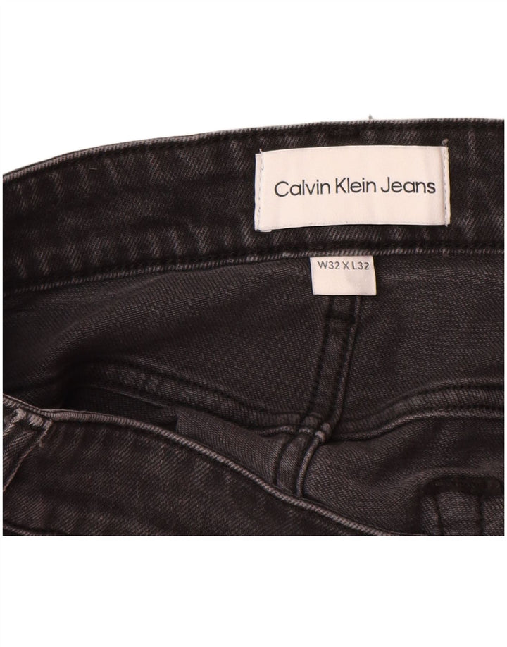 CALVIN KLEIN Mens Tapered Jeans W32 L29  Black