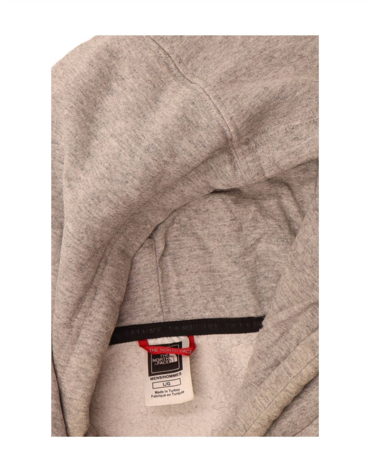 Felpa con cappuccio da uomo The North Face grande in cotone grigio