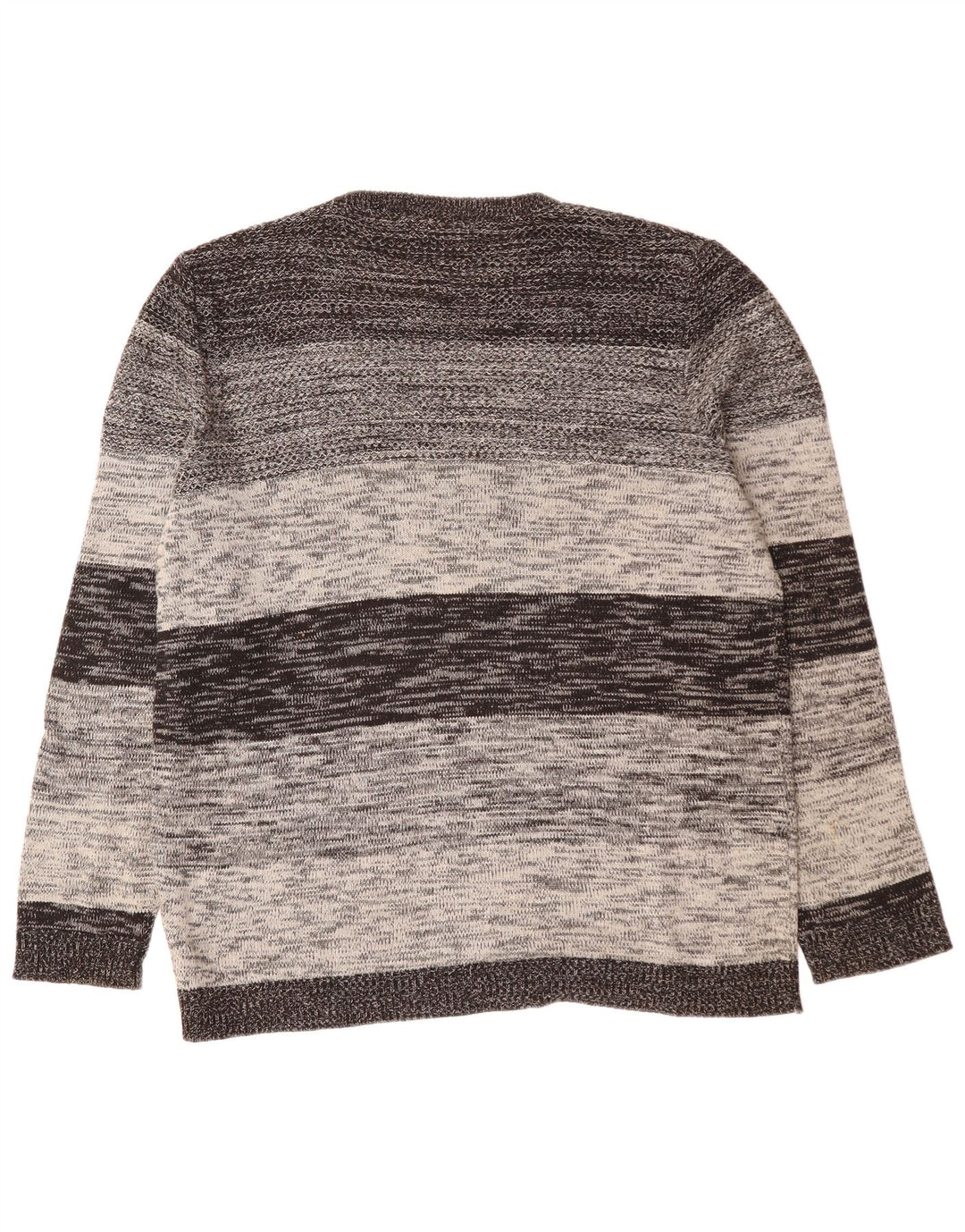 JACK & JONES Maglione maglione girocollo da uomo XL in cotone a righe grigie