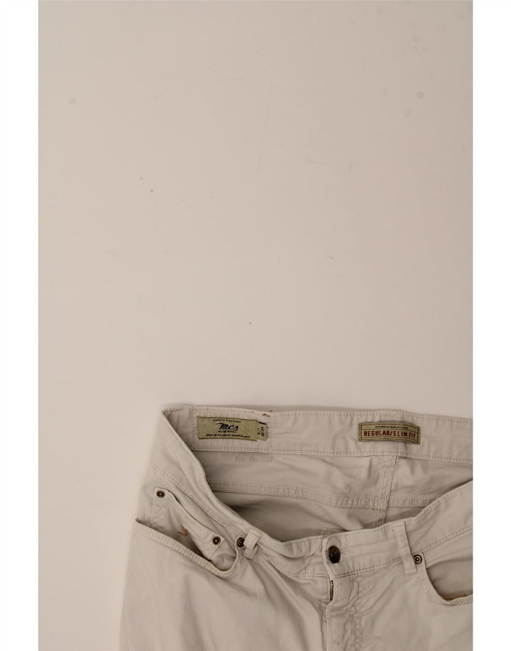 MARLBORO CLASSICS Mens Slim Regular Slim Jeans W36 L28 Off White Cotton Vintage Marlboro Classics and Second-Hand Marlboro Classics from Messina Hembry 