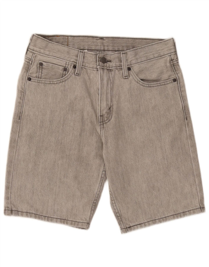 Pantaloncini di jeans Levi's 405 da uomo W30 in cotone grigio medio