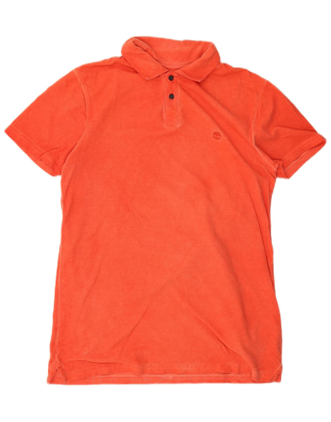 Polo da uomo Timberland in cotone arancione medio