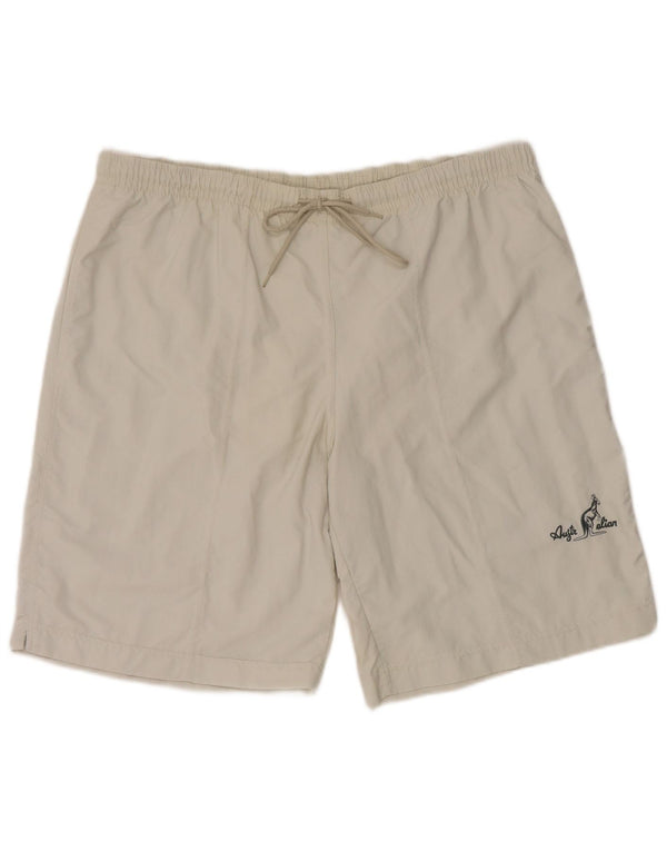 AUSTRALIAN L'ALPINA Mens Sport Shorts Size 54 2XL Grey Polyamide