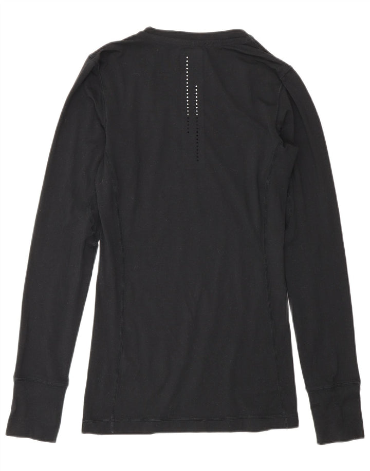 Top Nike Dri Fit Graphic da uomo a maniche lunghe XS poliestere nero