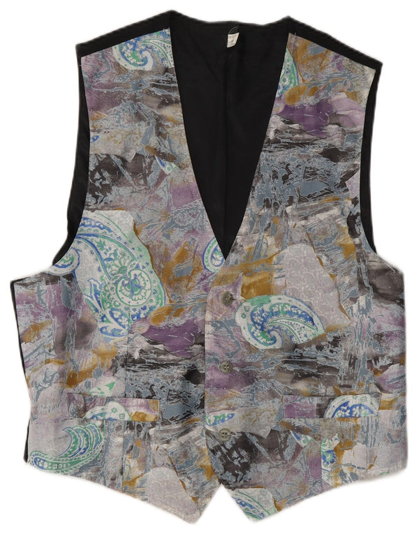 Gilet da donna VINTAGE UK 24 4XL Poliestere Paisley multicolore