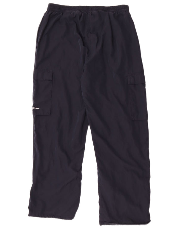 Pantaloni cargo da uomo Champion Windbreaker Large Blu Navy