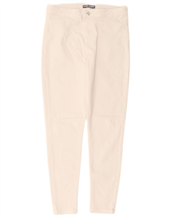 Jeans skinny regolari da donna Marks & Spencer UK 14 medio W30 L27 bianco
