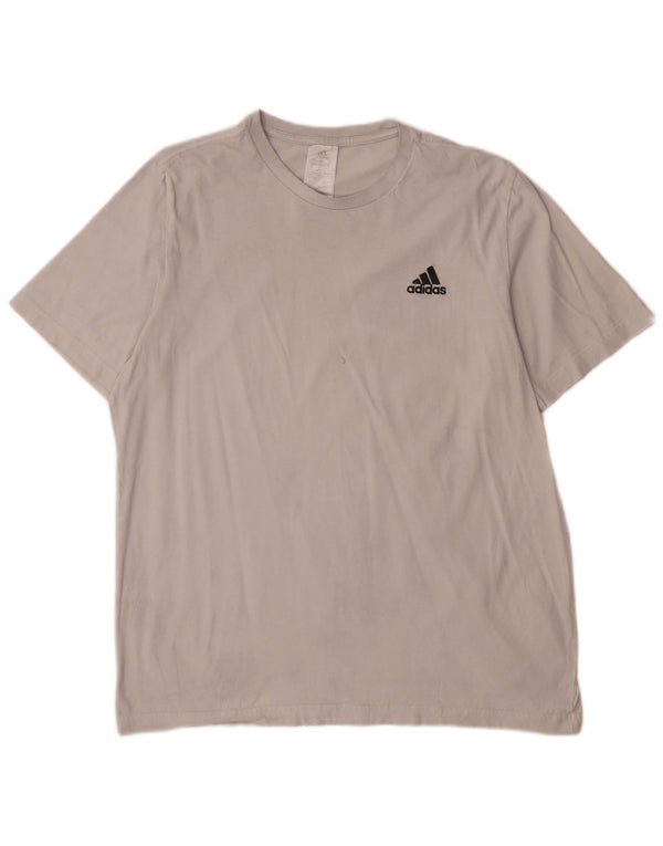 Maglietta Adidas da uomo Top Large in cotone bianco