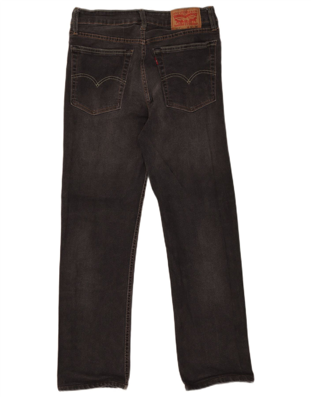 Jeans dritti slim da uomo Levi's W32 L28 cotone grigio