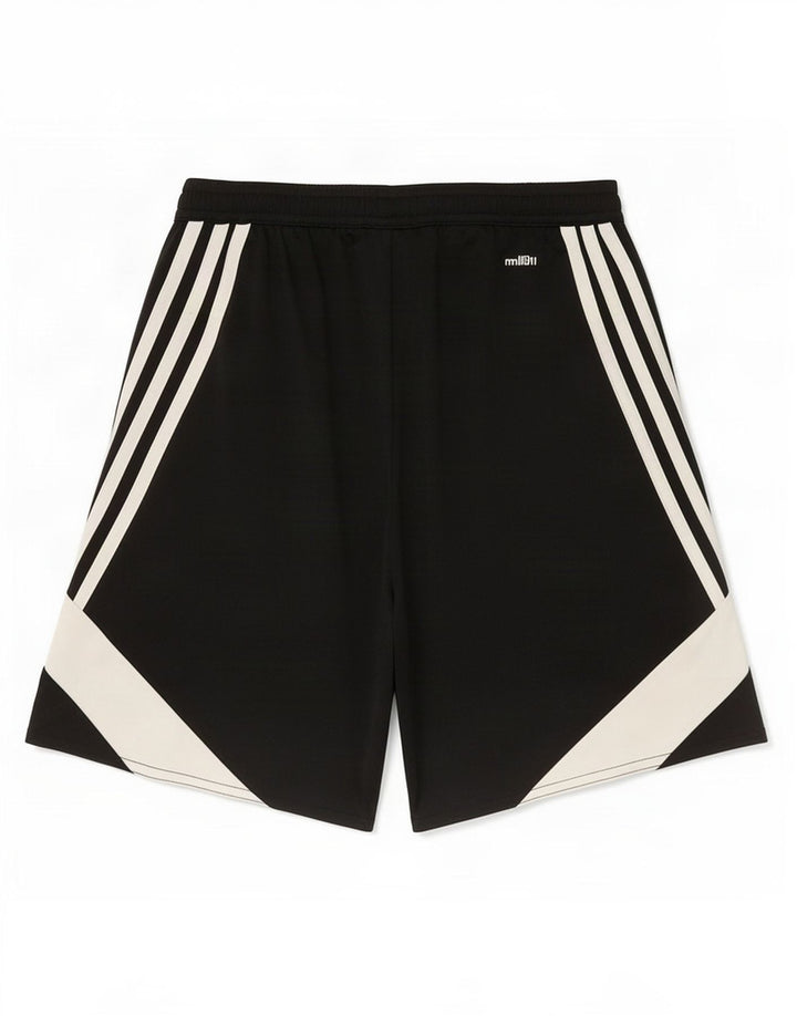 Pantaloncini sportivi Adidas Climalite da uomo piccoli in poliestere color block nero