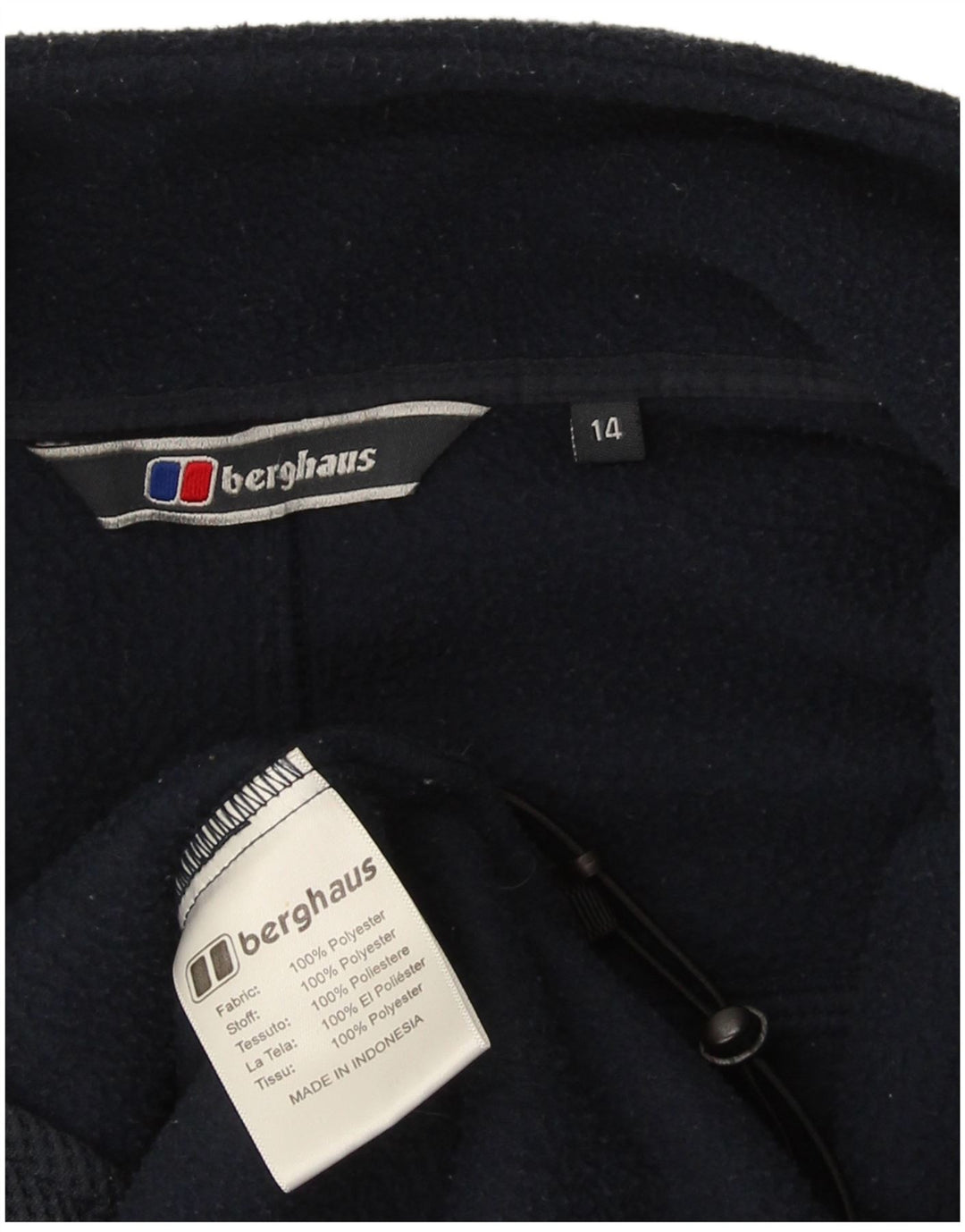 Giacca in pile da donna Berghaus UK 14 grande poliestere blu navy