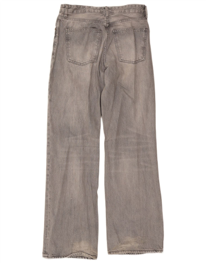 Jeans Zara da donna a gamba larga EU 38 medio W28 L33 cotone grigio