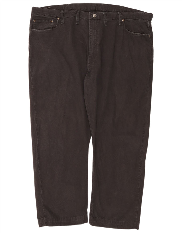 Jeans dritti da uomo WRANGLER W46 L30 cotone nero