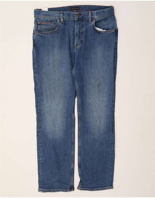Tommy Hilfiger Uomo Mercer Fit Jeans dritti regolari W34 L30 Cotone blu