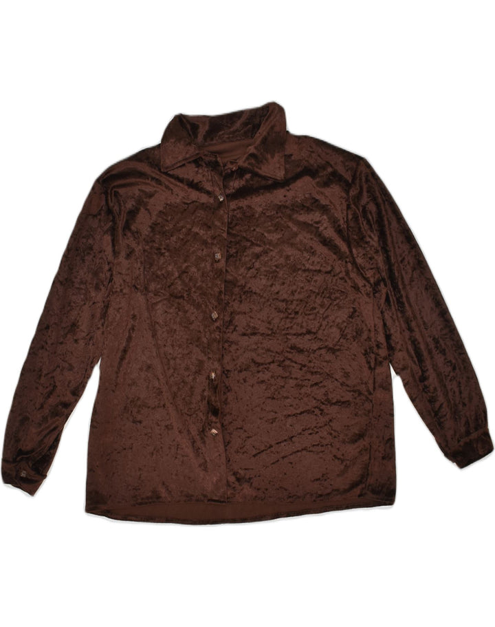 VINTAGE Womens Shirt UK 18 XL Brown | Vintage Vintage | Thrift | Second-Hand Vintage | Used Clothing | Messina Hembry 