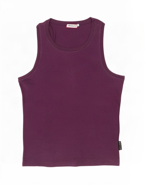 Max & Co. Canotta slim fit da donna UK 12 Cotone viola medio