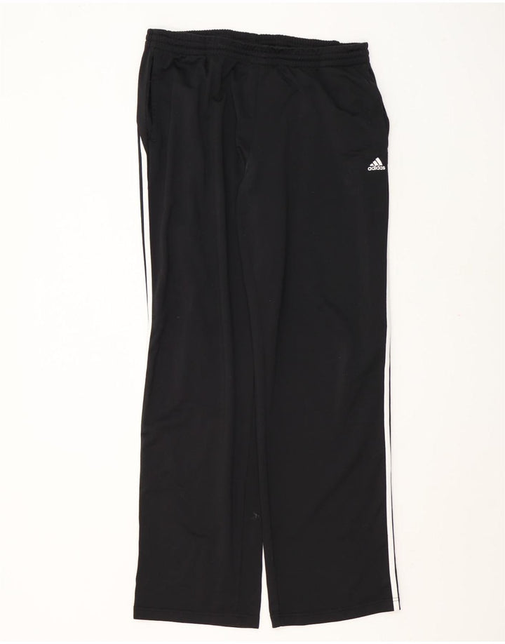 Pantaloni da tuta da uomo Adidas Large neri in poliestere