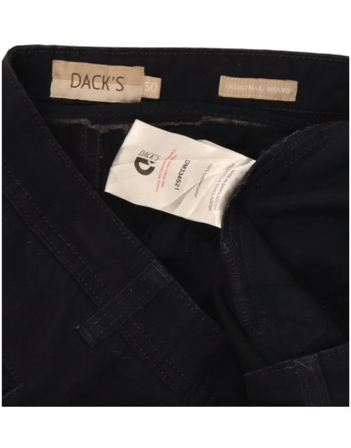 Bermuda da uomo di Dack IT 50 Large W34 in cotone blu navy