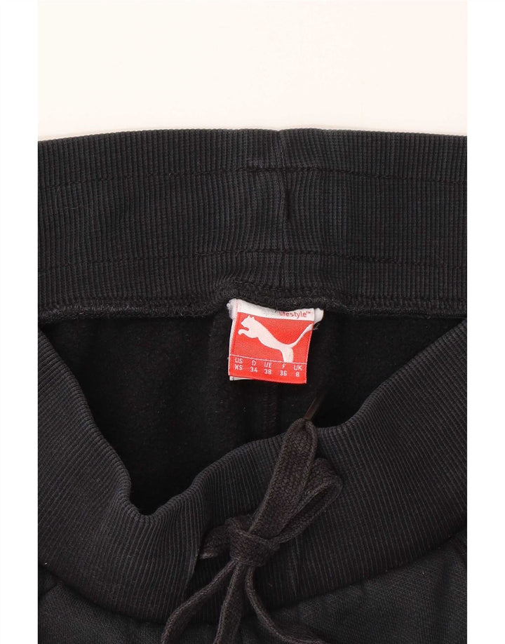Puma Pantaloni da tuta con grafica da donna Joggers UK 8 Small Nero
