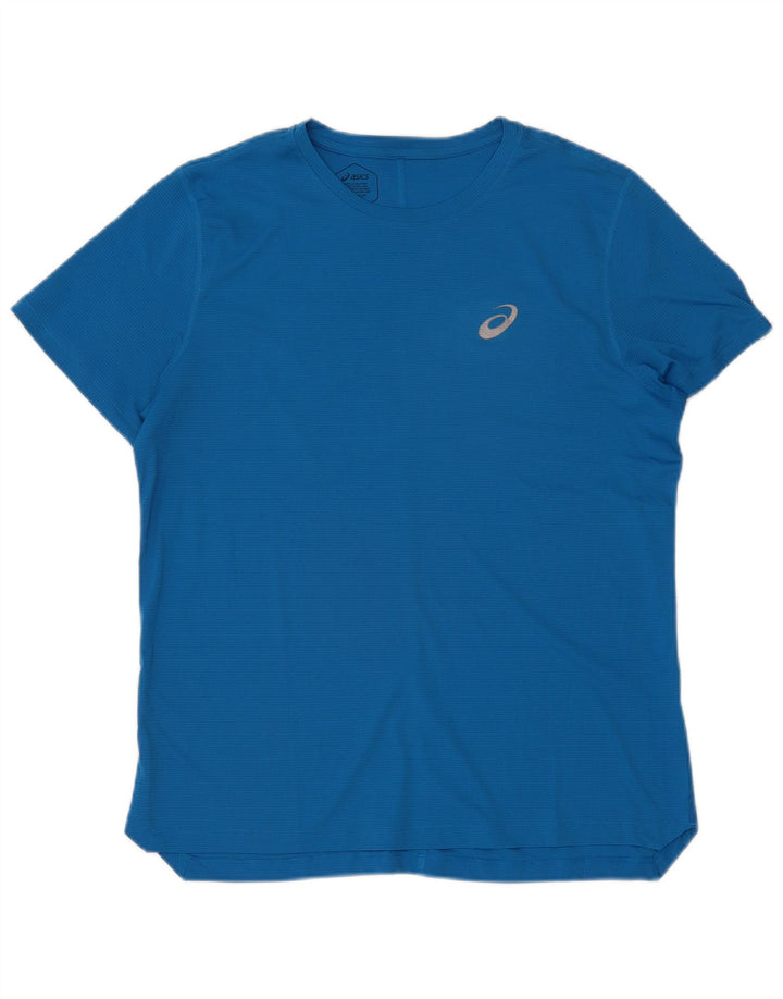 T-shirt da uomo Asics Top blu medio in poliestere