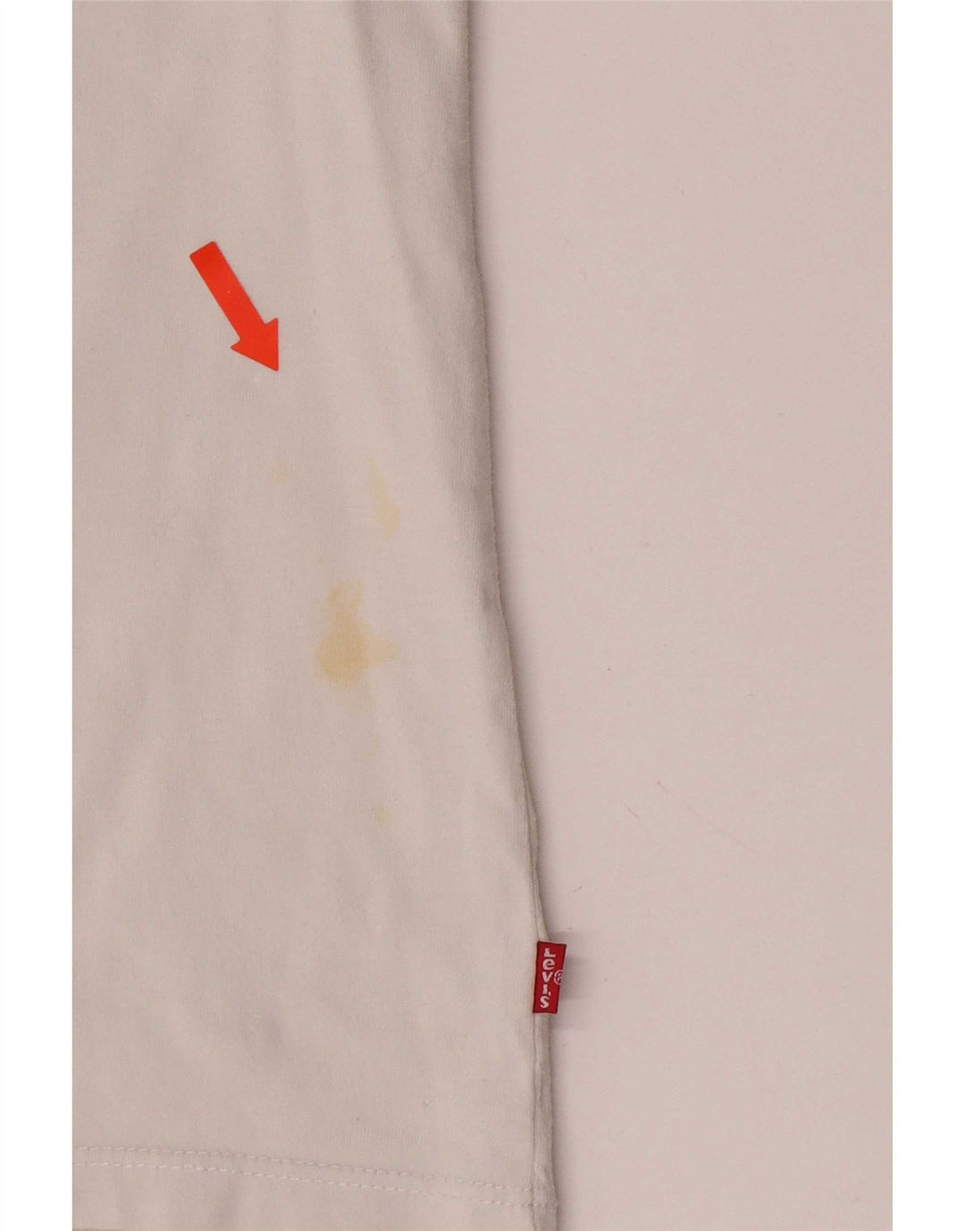 T-shirt grafica da donna Levi's Top UK 10 piccola bianca