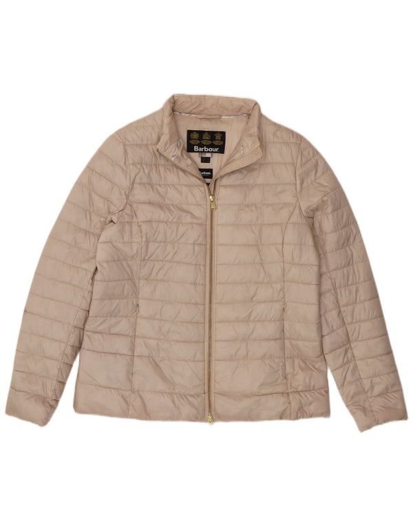 Giacca imbottita da donna Barbour UK 16 Large Beige Poliestere
