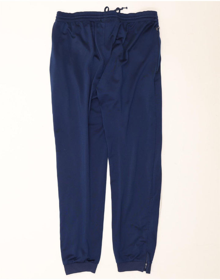 ADIDAS Mens Tracksuit Trousers Joggers UK 38/40 Medium Navy Blue Polyester