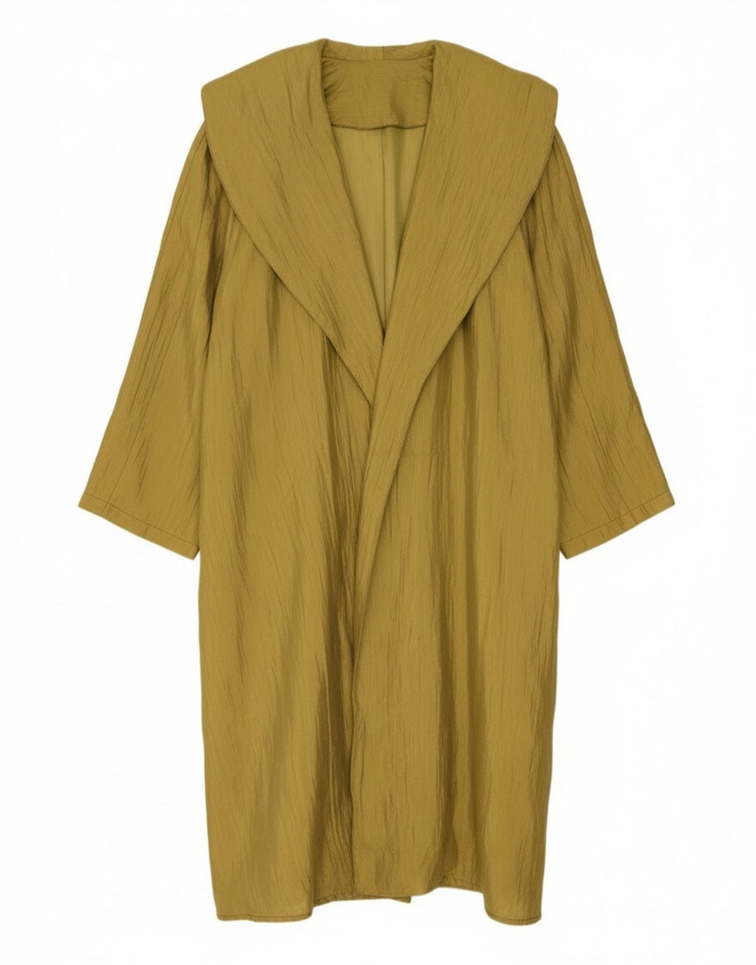 Soprabito oversize da donna vintage UK 14 poliestere kaki medio