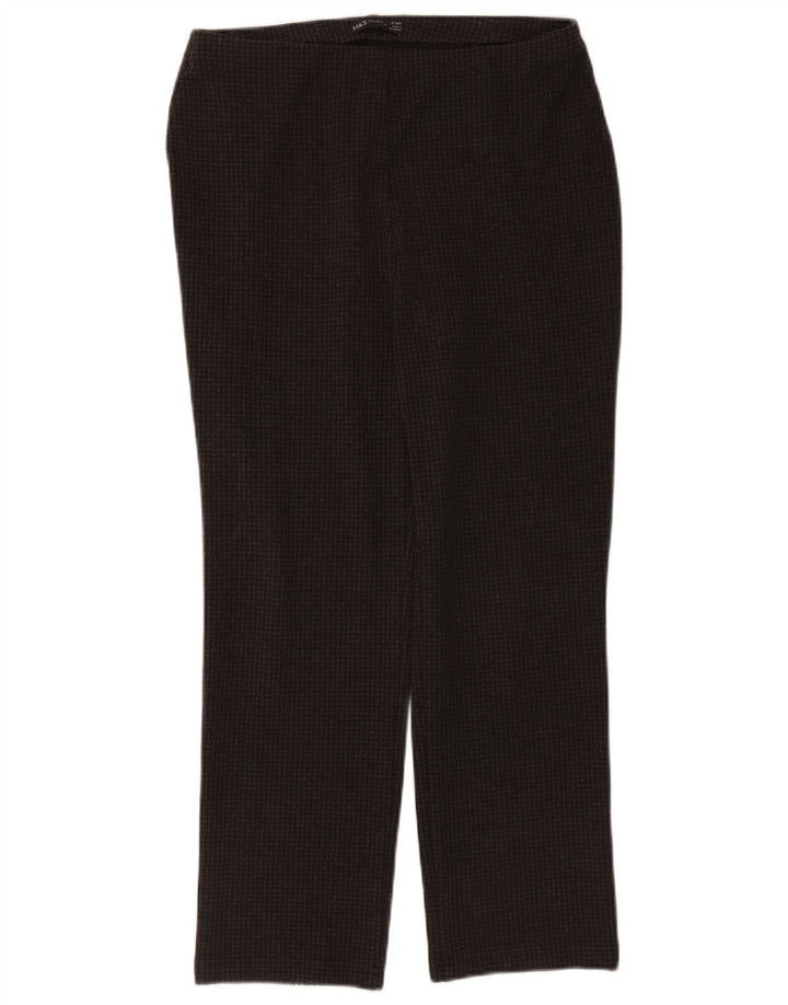 Pantaloni casual da donna Marks & Spencer UK 12 medi W32 L28 neri